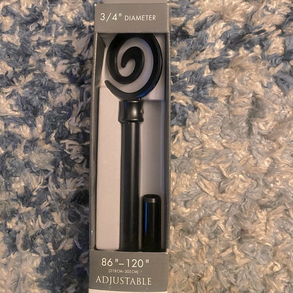 Brand New Kenney Irvine Spiral Curtain Rod with Black finish - Picture 1 of 2